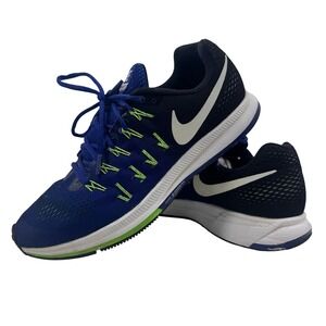 Nike Air Zoom Pegasus 33 Men's Running Shoes Blue Green Size 12